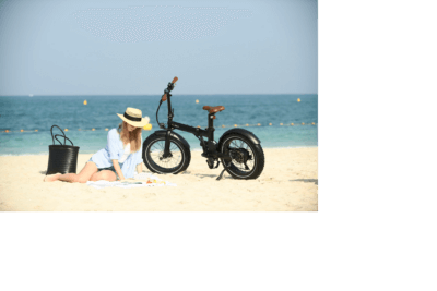 Biyiy woman on a beach