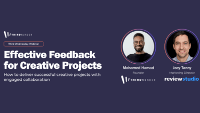 Third Wunder - featured image - Third Wednesday Webinar - Effective Feedback for Creative Projects